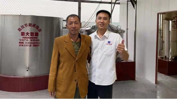 轉行釀酒不懂技術，雅大大型釀酒設備彭老師多次上門指導